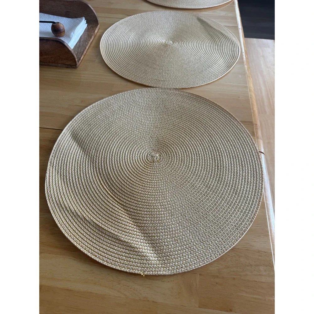Set of 6 Round Woven Braided Placemats 15